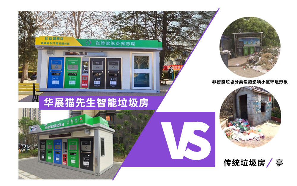貓先生智能垃圾分類房，定時定點垃圾收集站 ，垃圾房生產廠家
