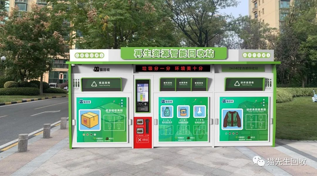 貓先生智能再生資源回收站，環保驛站，垃圾分類設備廠家