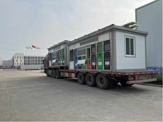 貓先生垃圾分類設備廠家，智能垃圾房，小區垃圾分類點建設