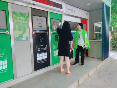 貓先生兩網融合環保驛站，小區垃圾分類站，垃圾房廠家