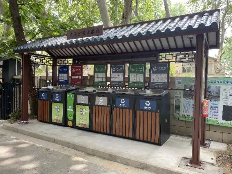 貓先生智能垃圾分類亭，定時定點垃圾收集點 ，垃圾亭生產廠家