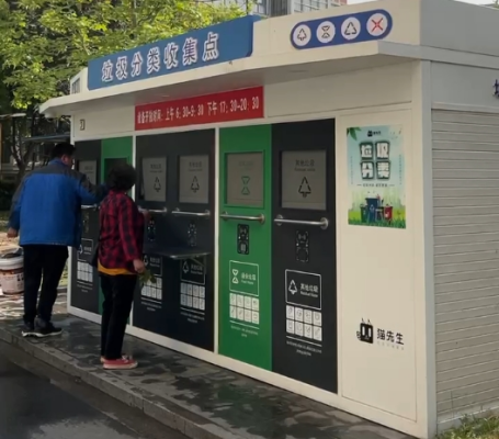 智能垃圾房,垃圾收集點，清潔屋,小區垃圾分類站生產廠家